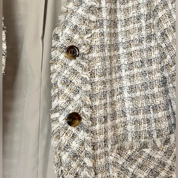 Ann Taylor gray Tweed skirt and jacket